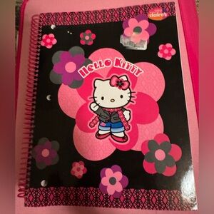 Sanrio Hello Kitty Black and Pink Notebook 2005